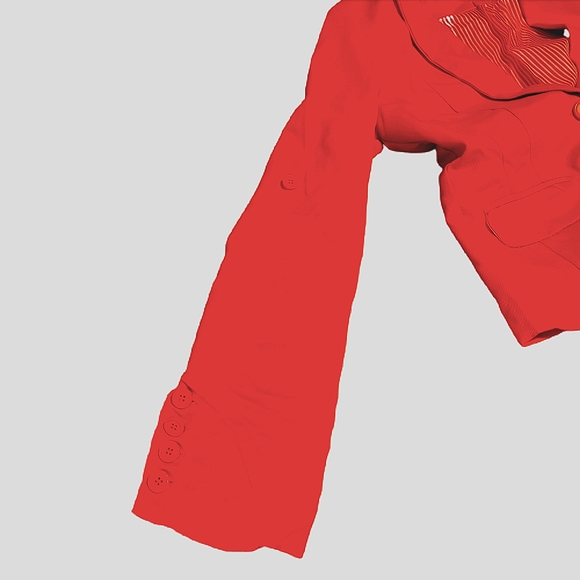 New Look 2 Button Blazer Roll Tab Sleeves Small - Picture 5 of 7